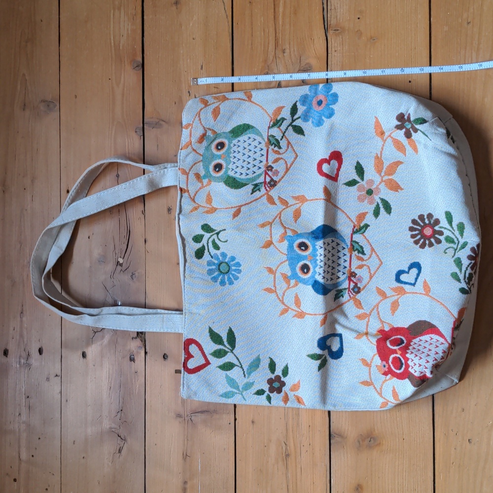13-**FREE ADD ON** Brand new many owls tote bag